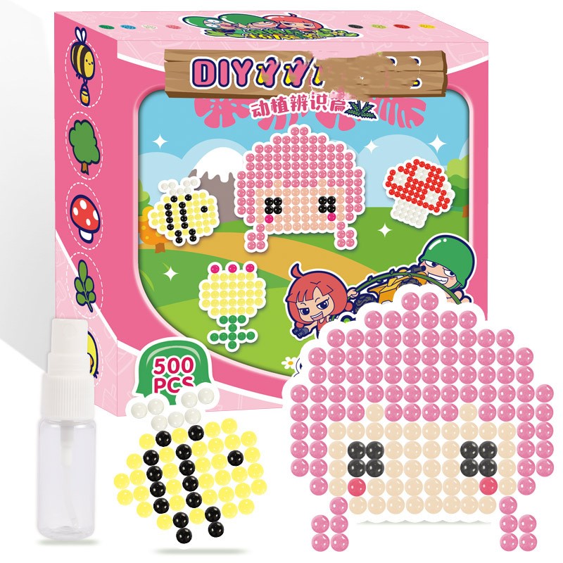 Water mist magic beads dots painting to fight peas toys