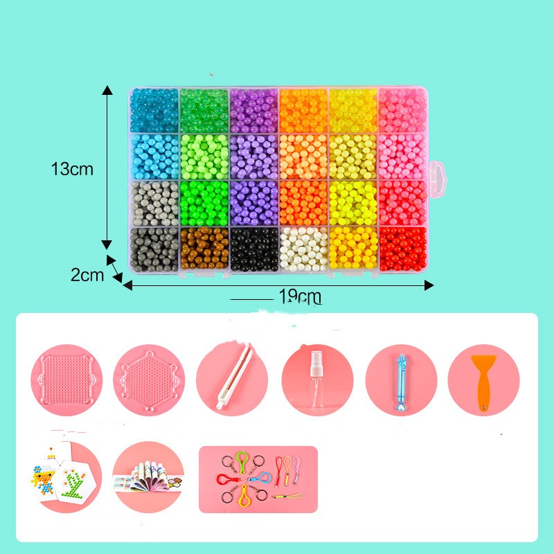 Water mist magic beads dots painting to fight peas toys