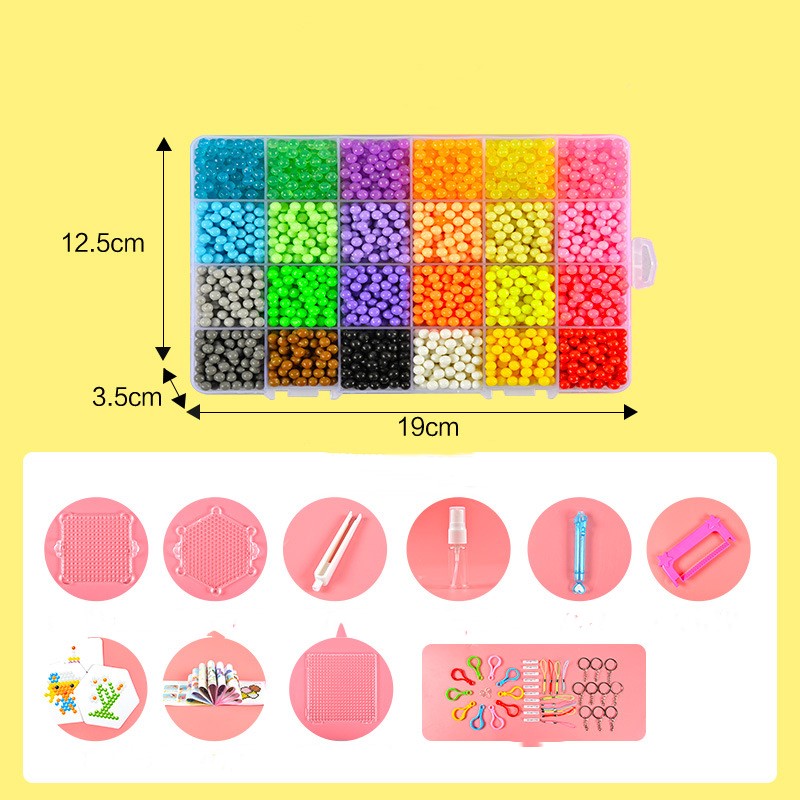 Water mist magic beads dots painting to fight peas toys