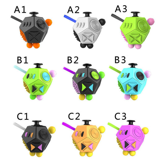 New Antistress Cube Toys Squeeze Stress Reliever Toys Puzzle Magic Cube Toys Stress Cube Come With Box Stress Wheel